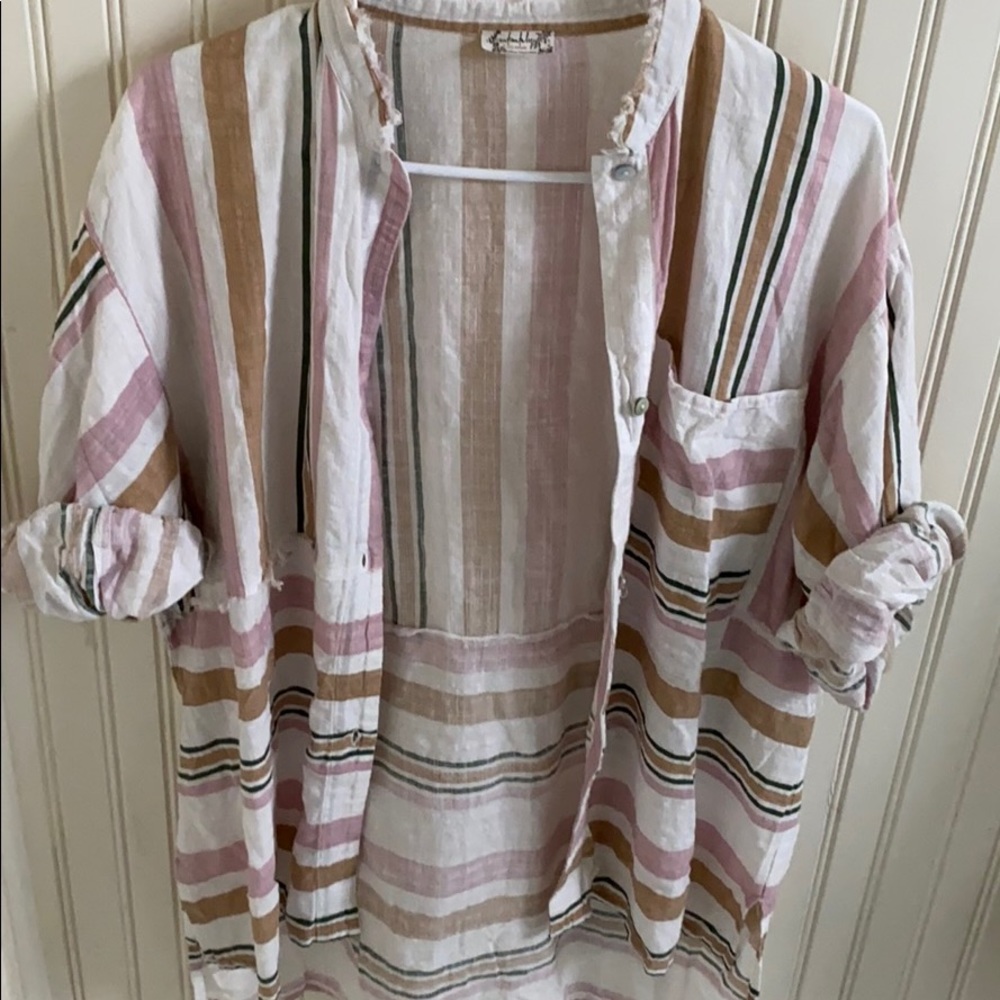 Linen free people top